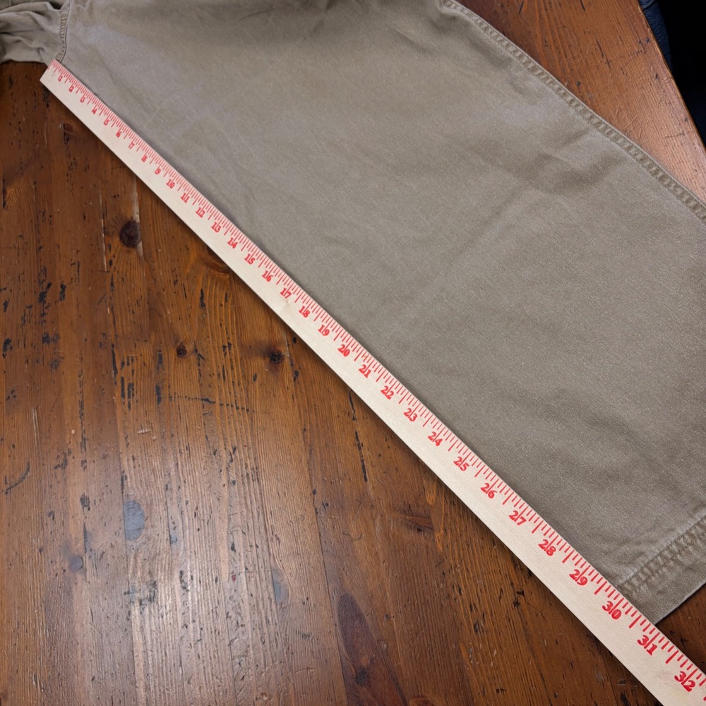 ORVIS Mens 40x31 Tan Cotton Elastic‎ Waist Drawstring Comfy Relaxed Fit Pants - Picture 9 of 10